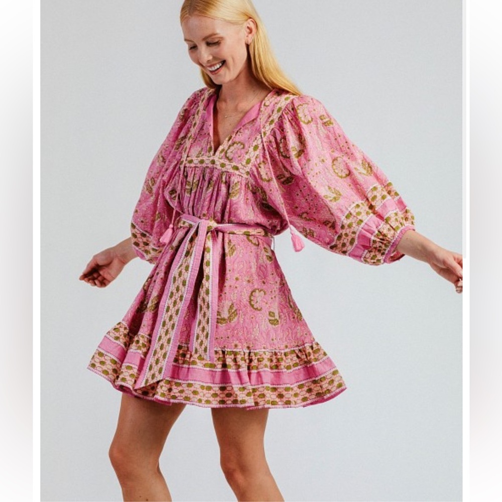 Cleobella Magdalena Wildflower Mini Dress. Size: Small. Excellent condition